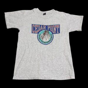 Vintage Sherry's Best Cedar Point Wooden Roller Coaster Shirt Adult Large‎